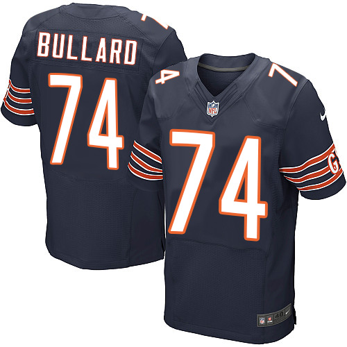 Men's Elite Jonathan Bullard Nike Jersey Navy Blue Home - #74 NFL Chicago Bears